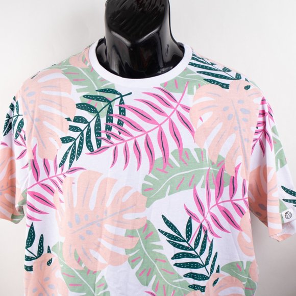 Free Planet Men's Large White T-Shirt Fern Leaf Design MSRP $38 - Picture 8 of 12